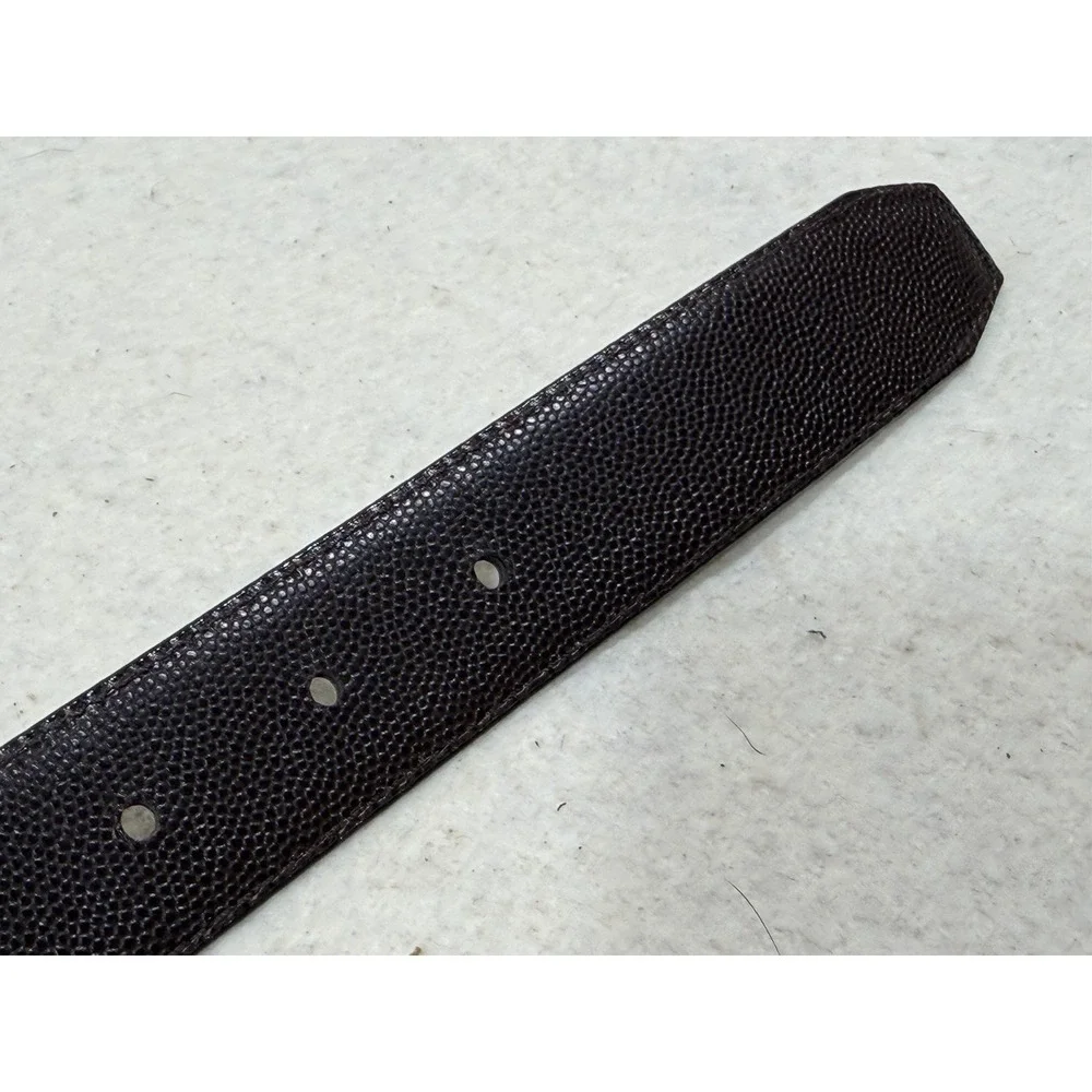 Jos A Bank Reversible Leather Belt‎ Size 42 Black Brown Italy Textured